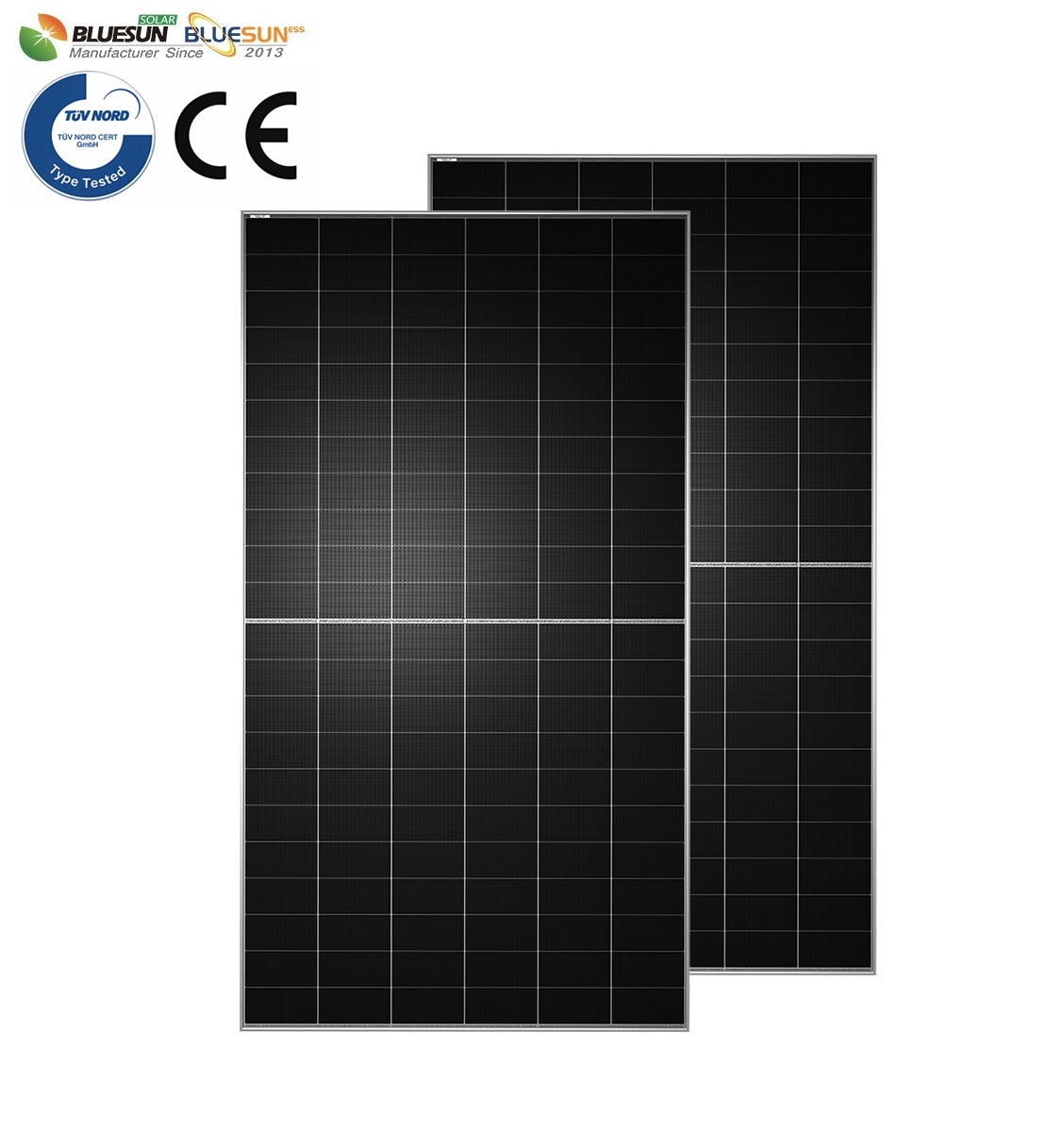 BLUESUN 730W BSM730G12-66HNH HJT HEX9 Hochleistungs-Bifazialmodul mit N-Typ HJT