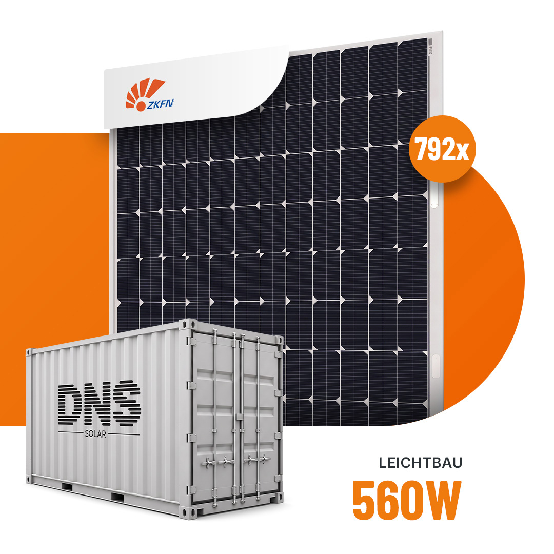ZKFN 560W SolarNoah Pro B1 012B-560 – Container mit 792 Modulen – Preis auf Anfrage