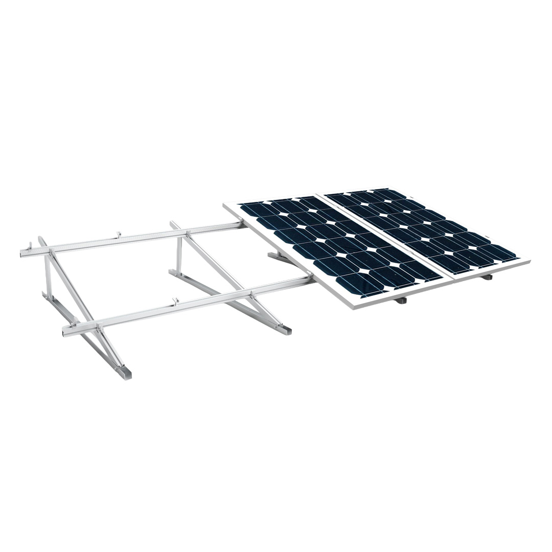Flachdach Montagesystem senkrecht für PV Module 10-30° bis 2m