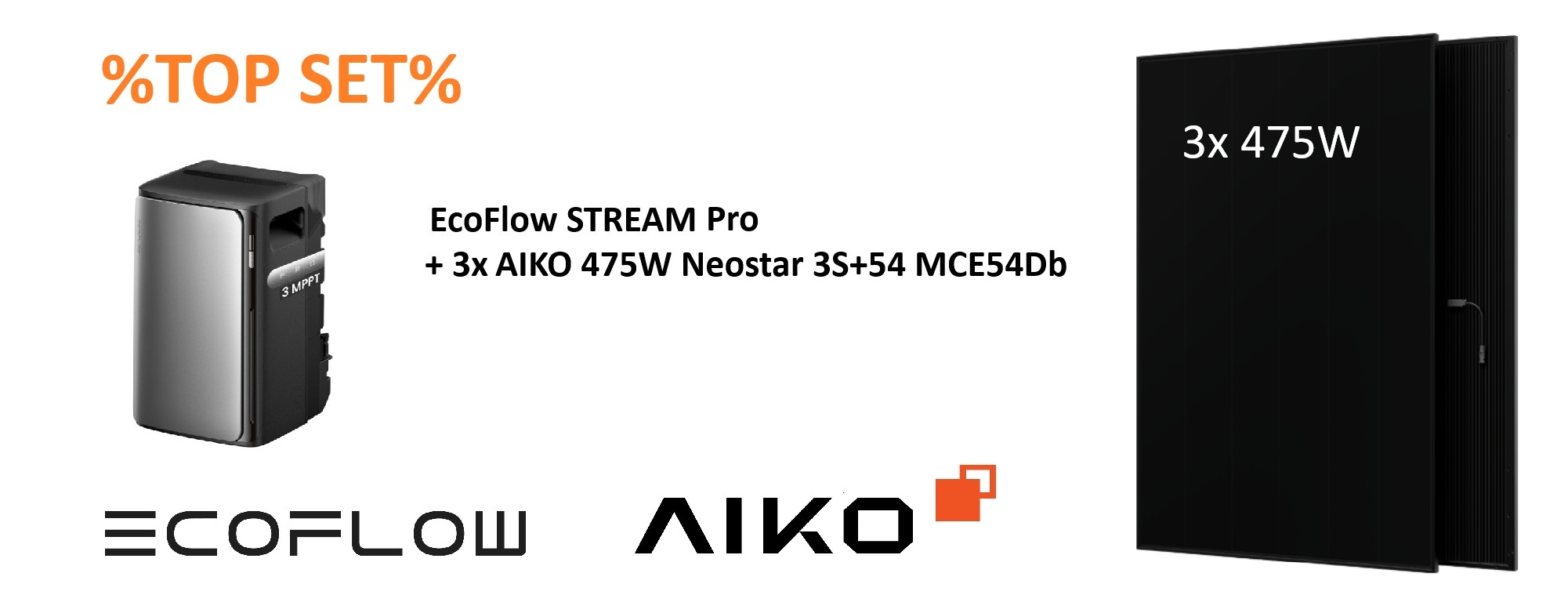 ⚡BALKONKRAFTWERK⚡ 1425W AIKO + EcoFlow STREAM Pro 