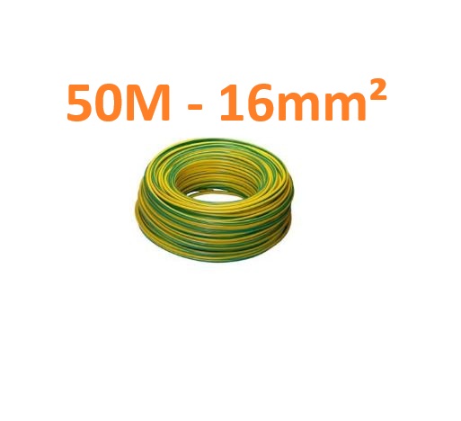 50m Erdungskabel PV H07V-K 16,0 GG 