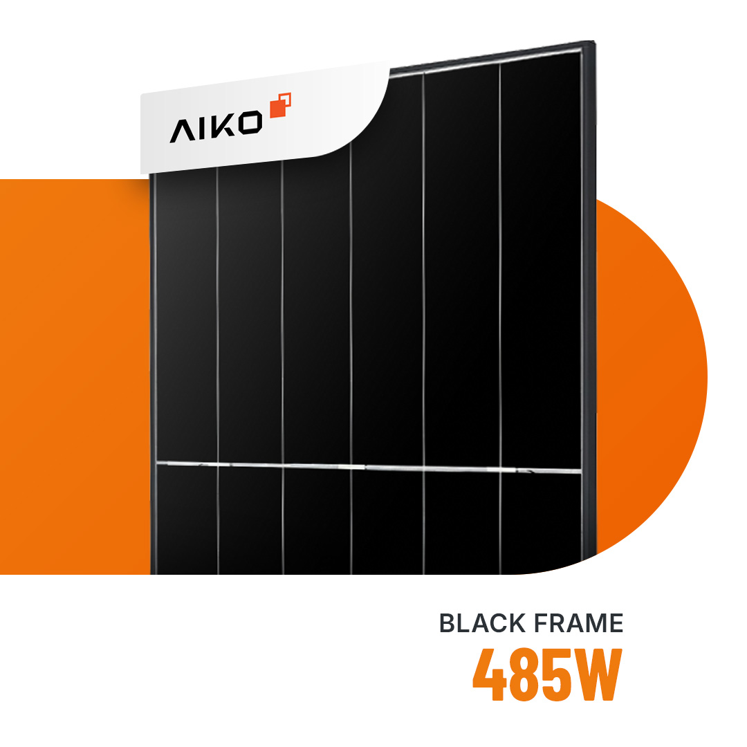 AIKO Solar 485W Neostar 2P+48 Glas-Glas Black Frame Solarmodul A-GRH48Dw