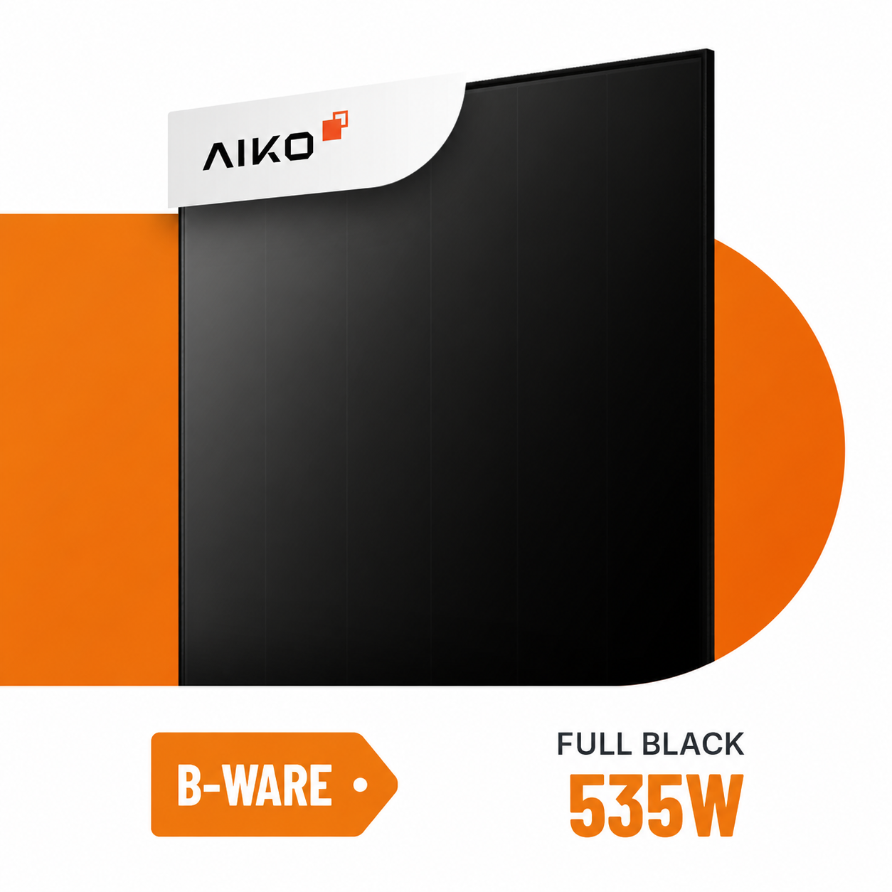 B-Ware AIKO Solar 535W Neostar 3S+60 Glas-Glas Full Black Solarmodul A-MCE60Db
