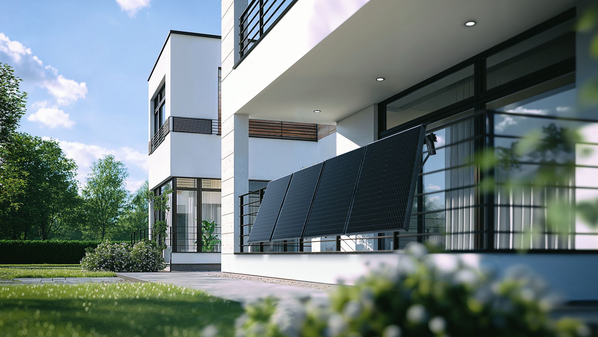 ⚡BALKONKRAFTWERK⚡ 800W - Sunshare Glory Balkon-Energiespeicher mit Hybrid-Wechselrichter 1.526 Wh + Gitterbalkonhalterung