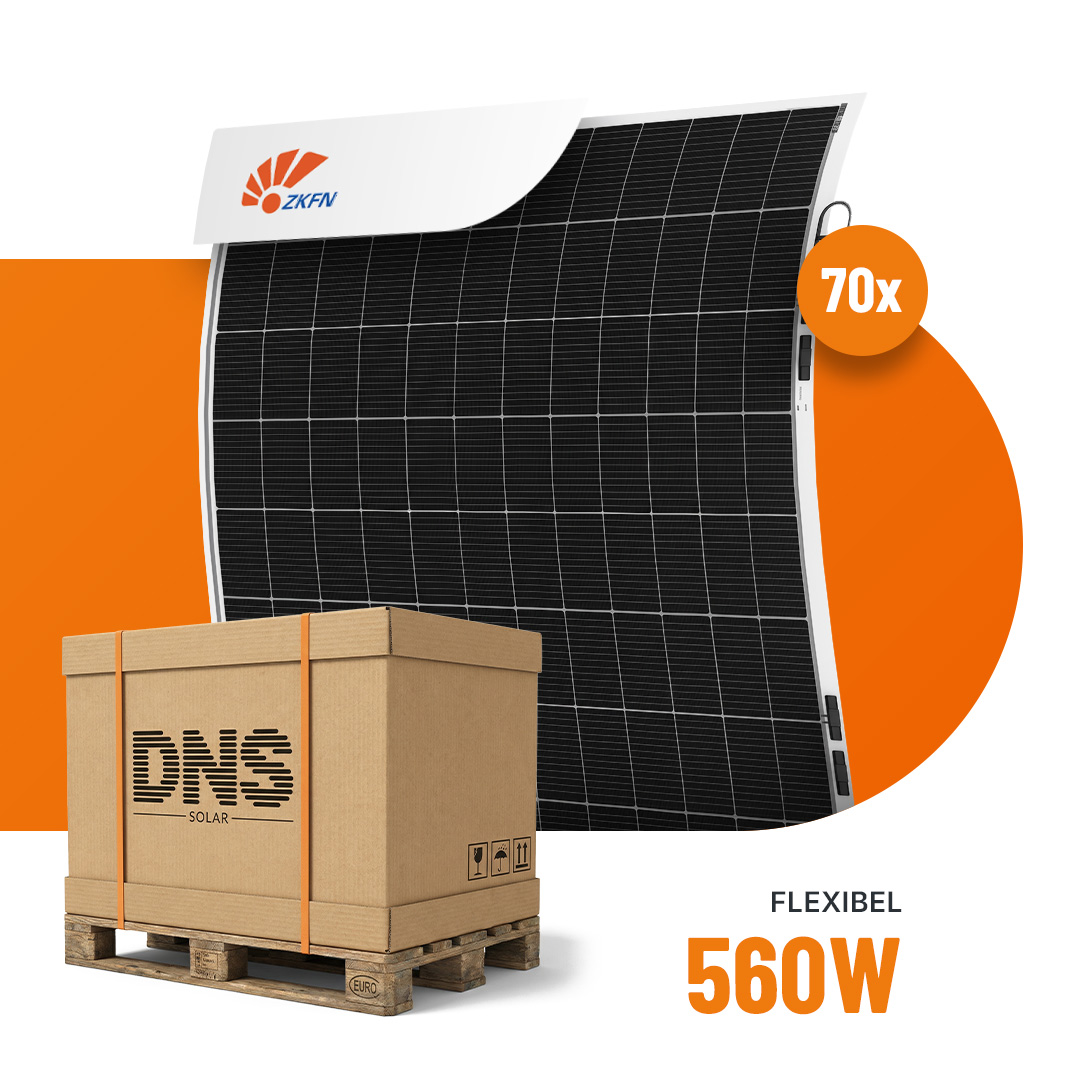 70x ZKFN 560W SolarVela Pro Flexibel Solarmodul B1 010A-560