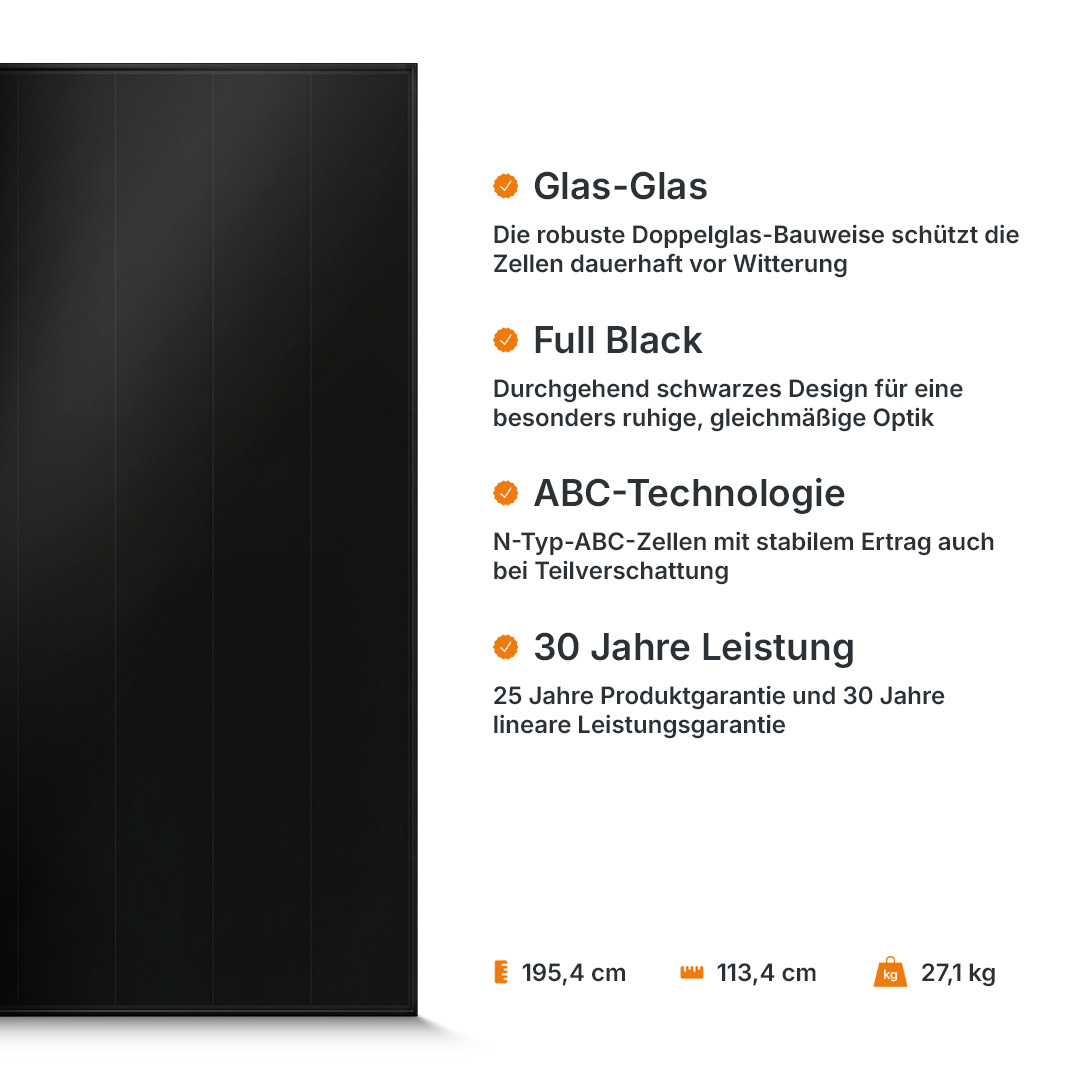 AIKO Solar 545W Neostar 3S+60 A545-MCE60Db – Container mit 888 Modulen – Preis auf Anfrage