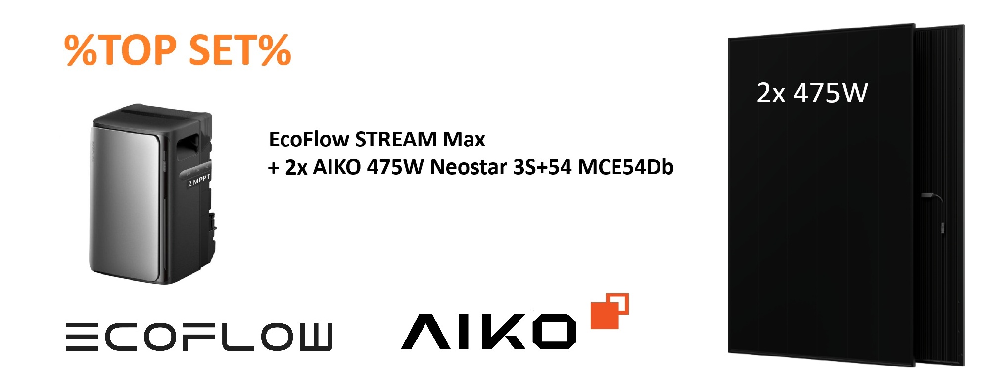 ⚡BALKONKRAFTWERK⚡ 950W AIKO + EcoFlow STREAM Max