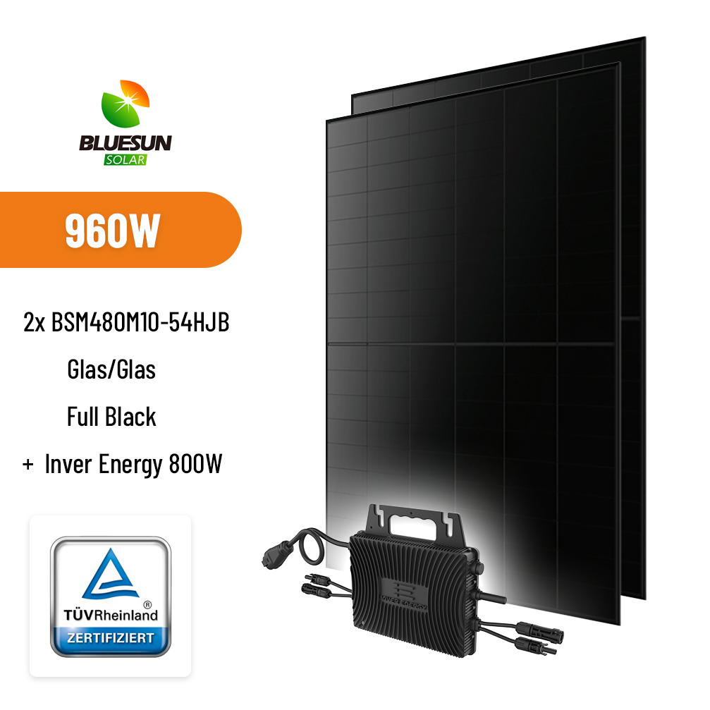 ⚡BALKONKRAFTWERK⚡ 960W BLUESUN + Inver Energy 800W Solar-Mikrowechselrichter