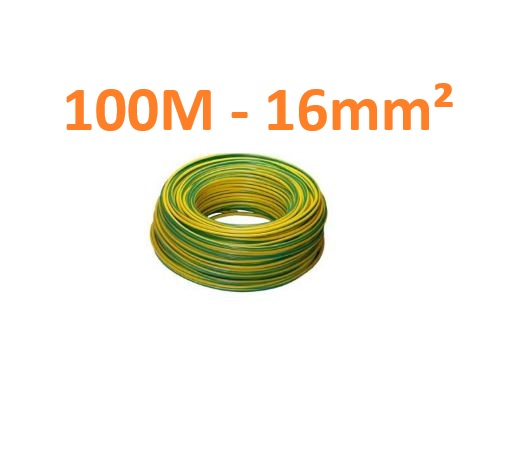 100m Erdungskabel PV H07V-K 16,0 GG 