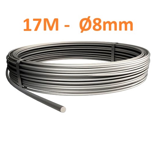 Blitzschutzdraht Ø8mm - 17M - Aluminium