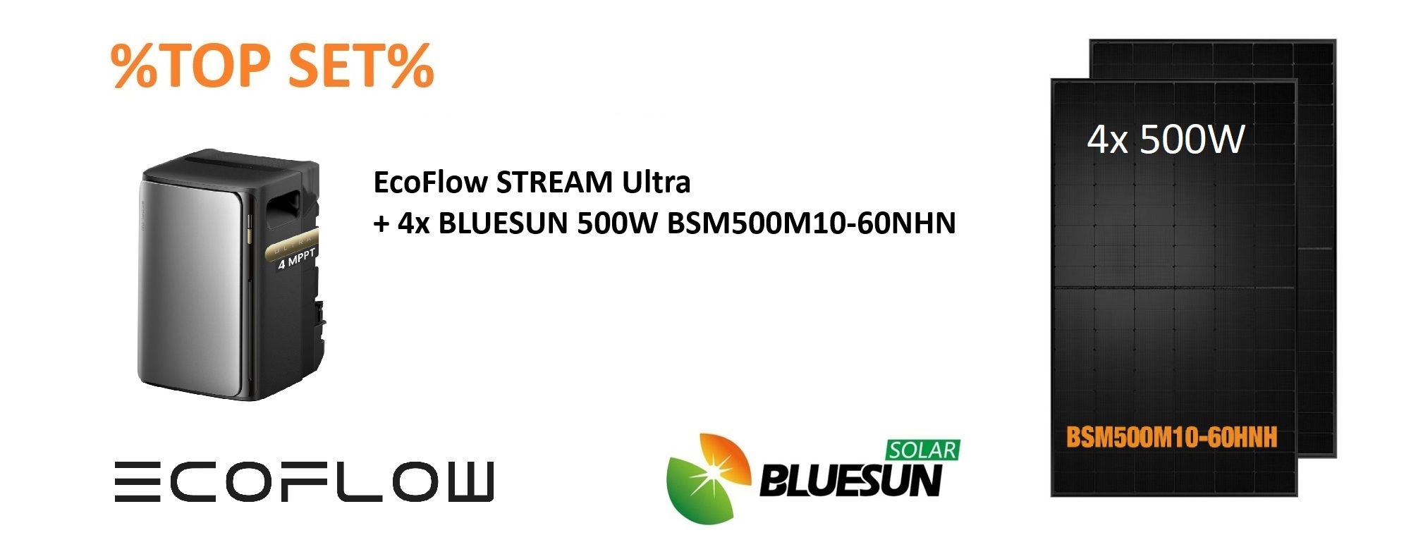 ⚡BALKONKRAFTWERK⚡ 2000W BLUESUN + EcoFlow STREAM Ultra