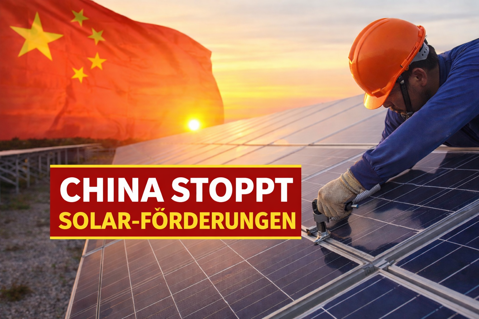 Solarpark in China – Symbolbild zur Solarförderung