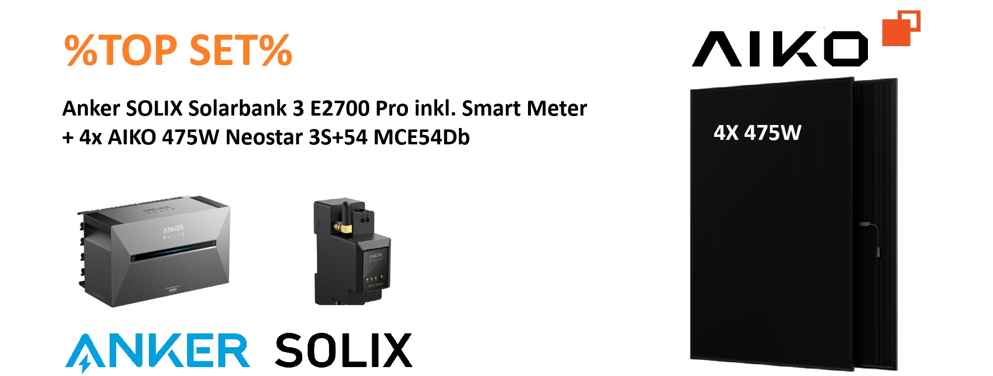 ⚡BALKONKRAFTWERK⚡ 1900W AIKO Neostar + Anker Solix 3 Pro ⚡BALKONKRAFTWERK⚡ 1900W AIKO Neostar + Anker Solix 3 Pro