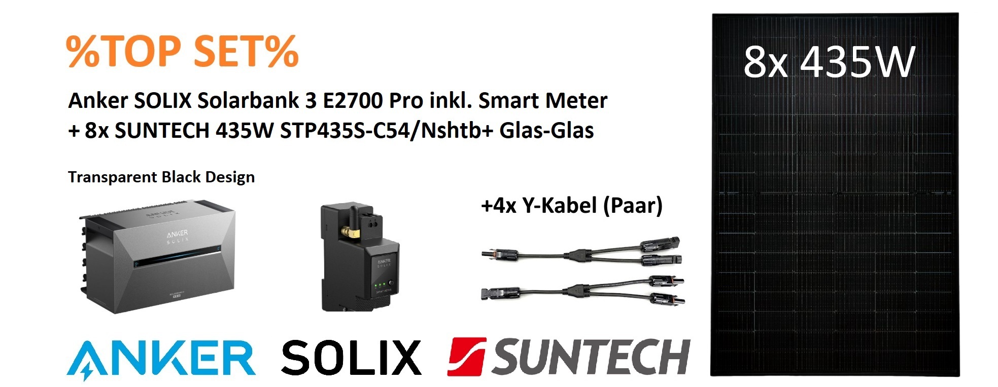 ⚡BALKONKRAFTWERK⚡ 3480W SUNTECH + Anker Solix 3 Pro 