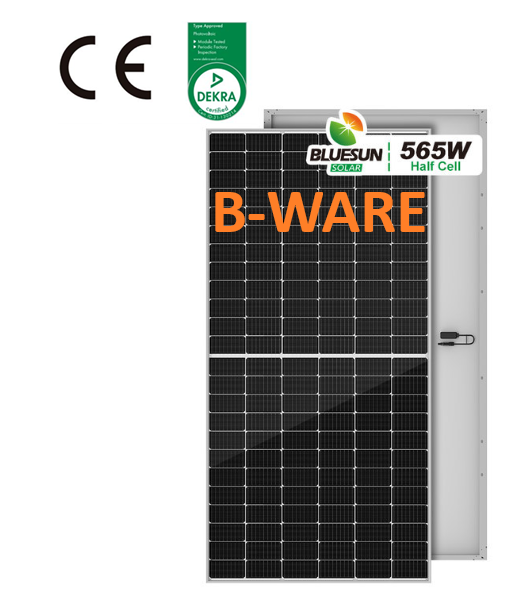 B-Ware BLUESUN 565W HALF CELL PERC MONOFACIAL PV Modul BSM565M10-72HPH Kopie