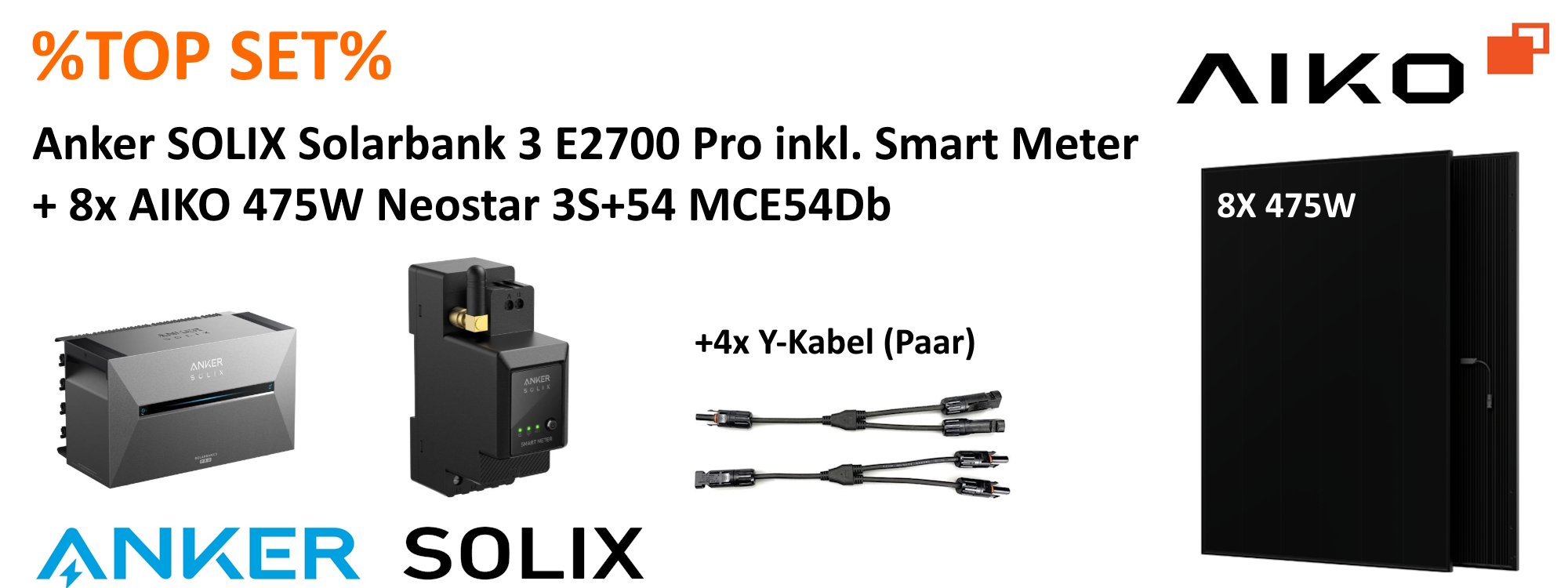 ⚡BALKONKRAFTWERK⚡ 3800W AIKO Neostar + Anker Solix 3 Pro ⚡BALKONKRAFTWERK⚡ 3800W AIKO Neostar + Anker Solix 3 Pro