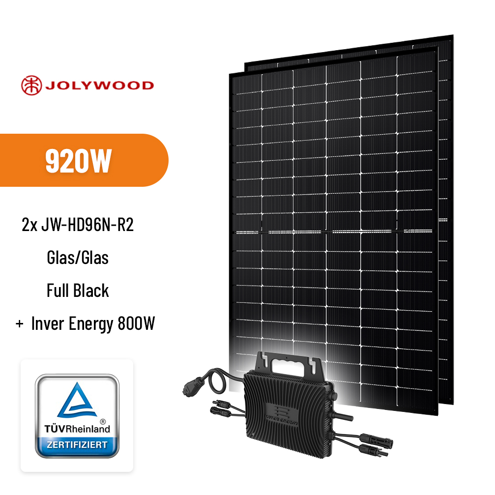 ⚡BALKONKRAFTWERK⚡ 920W Jolywood + Inver Energy 800W Solar-Mikrowechselrichter