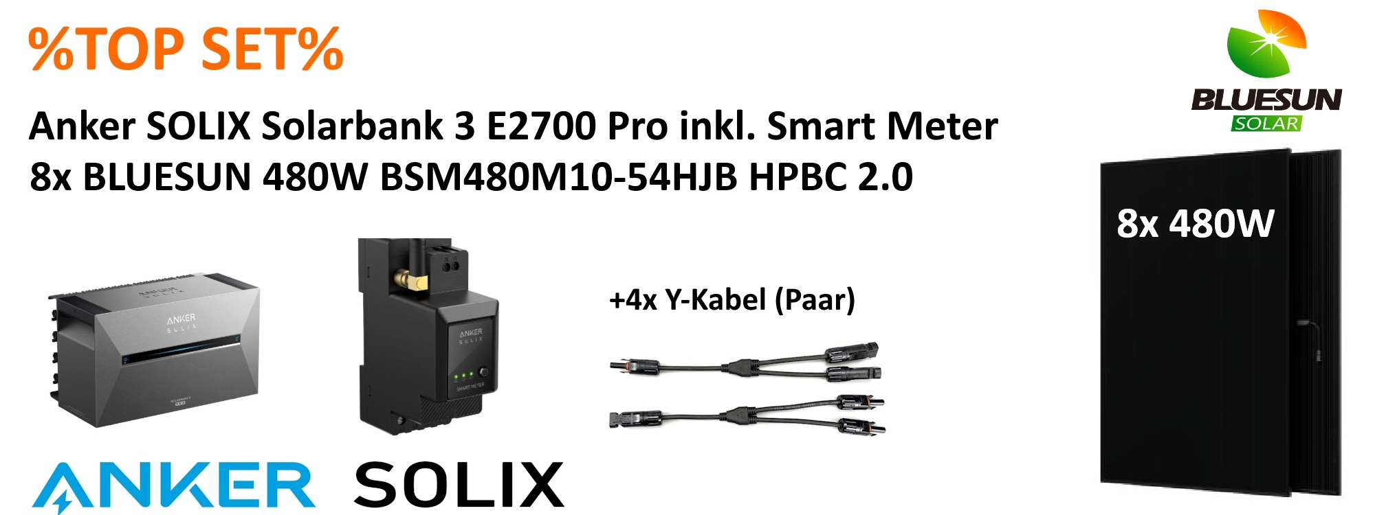 ⚡BALKONKRAFTWERK⚡ 3840W BLUESUN HPBC 2.0 + Anker Solix 3 Pro