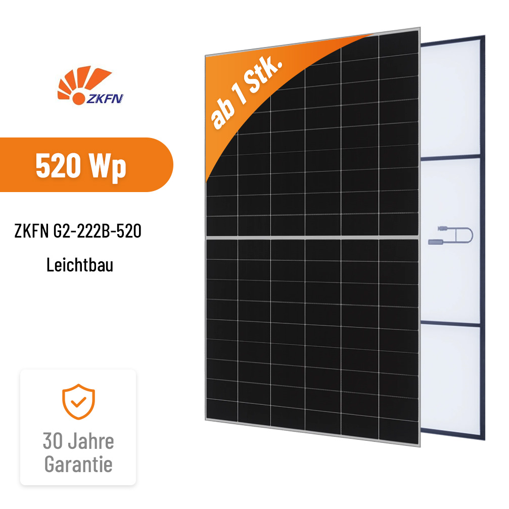 ZKFN 520W SolarPegaF Leichtbau Solarmodul G2-222B-520