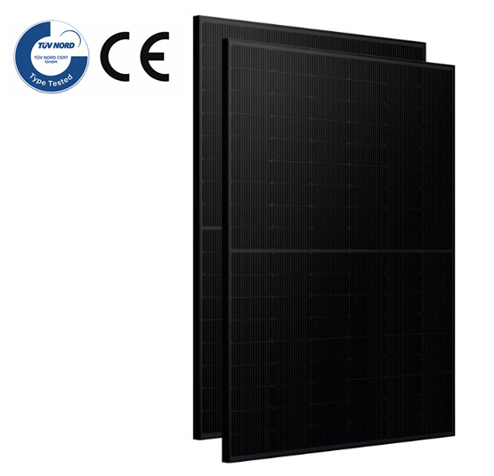 BLUESUN 450W FULL BLACK TOPCON BSM450M10-54HNH GLAS-GLAS Bifacial N-Type ! Quermontage !