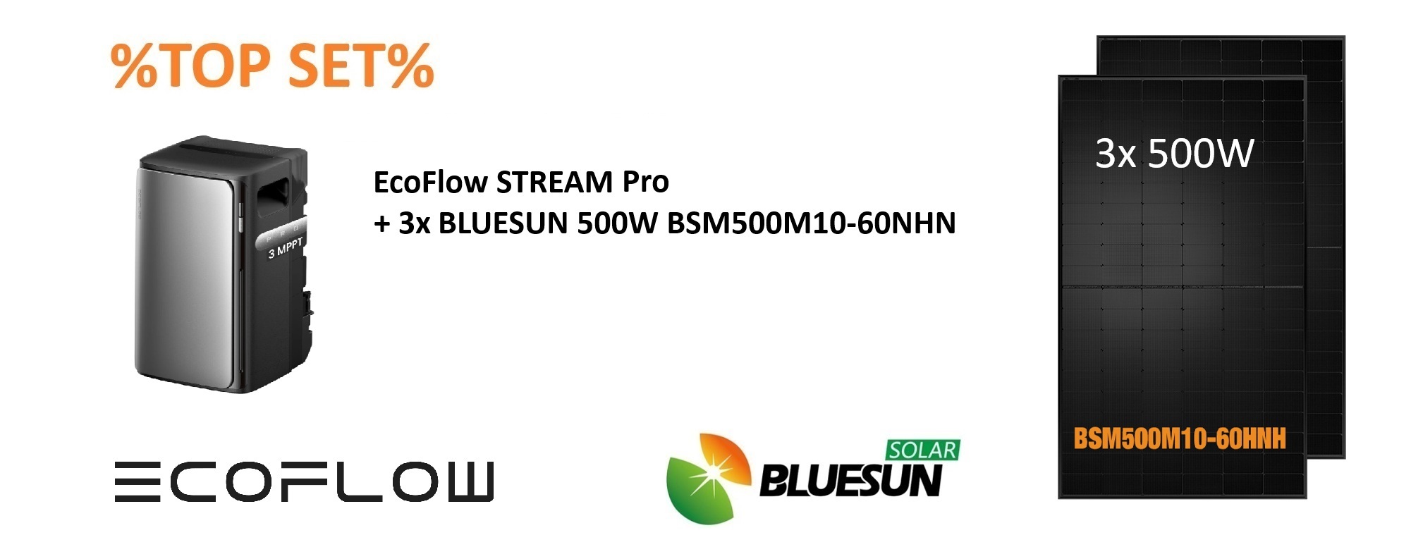 ⚡BALKONKRAFTWERK⚡ 1500W BLUESUN + EcoFlow STREAM Pro