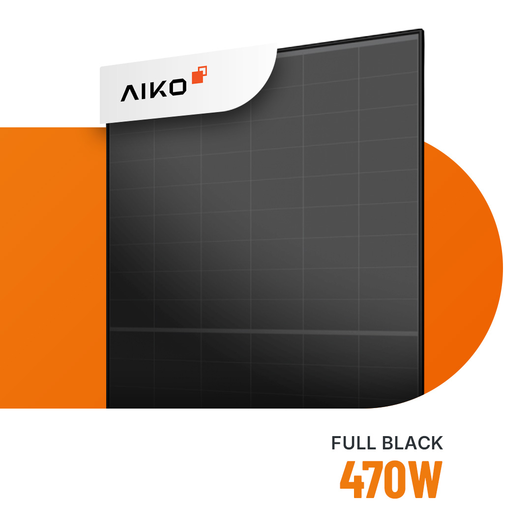 AIKO Solar 470W Neostar 2S+ Glas-Glas Full Black Solarmodul A-MAH54Db