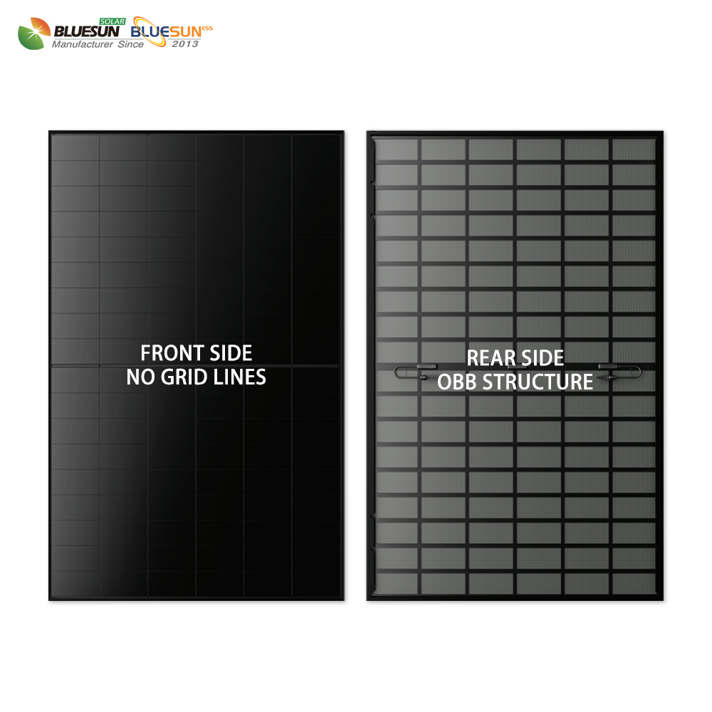 BLUESUN 480W BSM480M10-54HJB HPBC 2.0 Bifaziales Solarmodul Glas/Glas Full Black