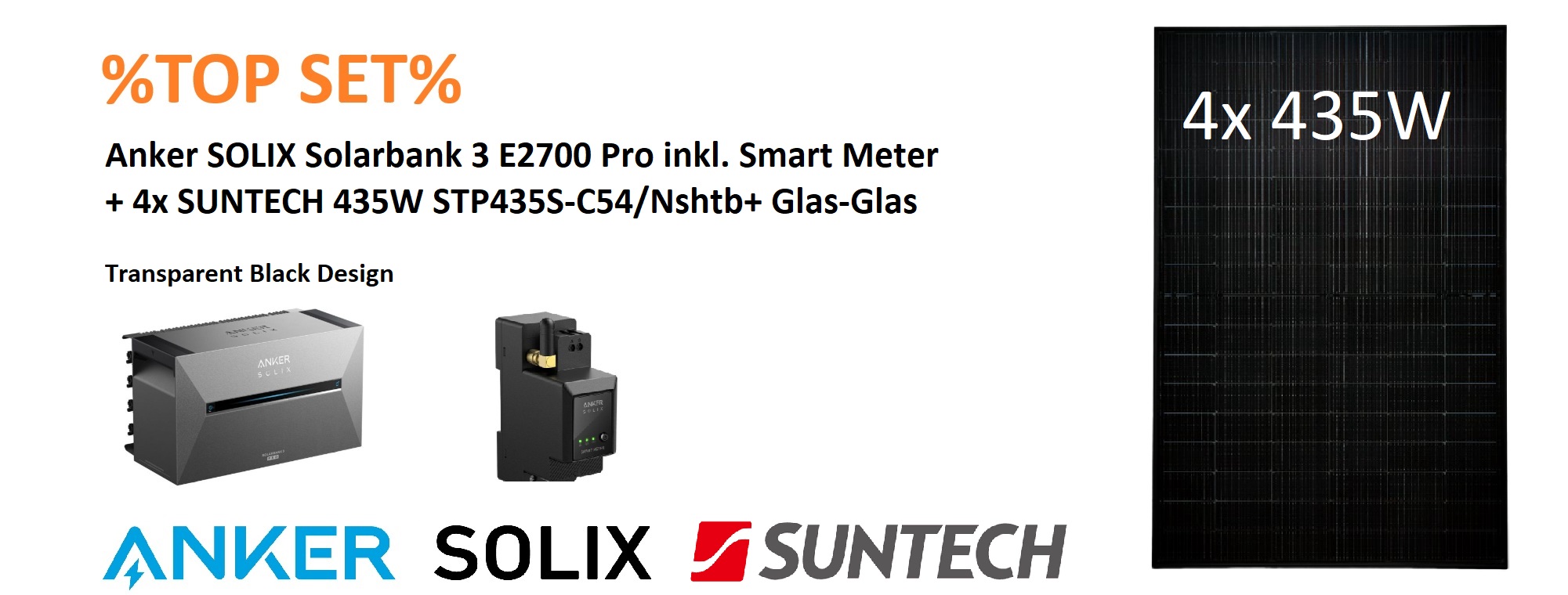 ⚡BALKONKRAFTWERK⚡ 1740W SUNTECH + Anker Solix 3 Pro