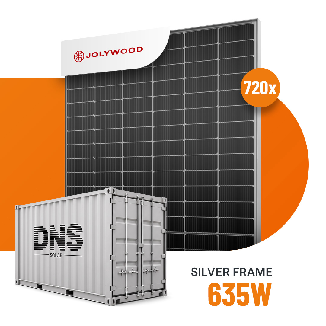 Jolywood JW Plus 635W JW-HD132N-R2 – Container mit 720 Modulen – Preis auf Anfrage