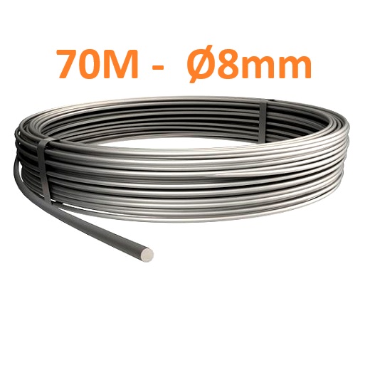 Aluminium-Blitzschutzdraht Ø8mm - 70M