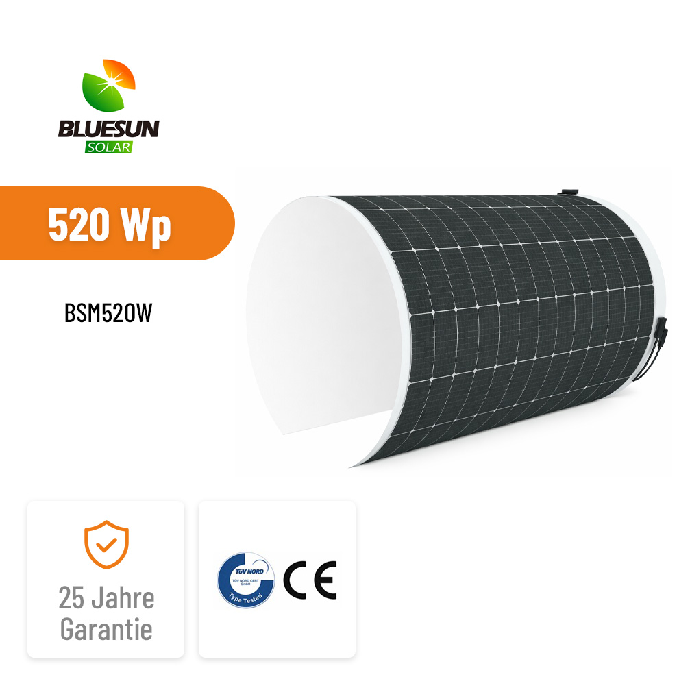 BLUESUN 520W BSM520W – Ultraflexibles Hochleistungs-Solarmodul