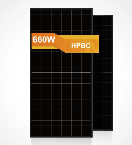Bluesun Solar 660W HPBC 2.0 Glas-Glas Black Frame Bifazial Solarmodul BSM660M10-72HJD