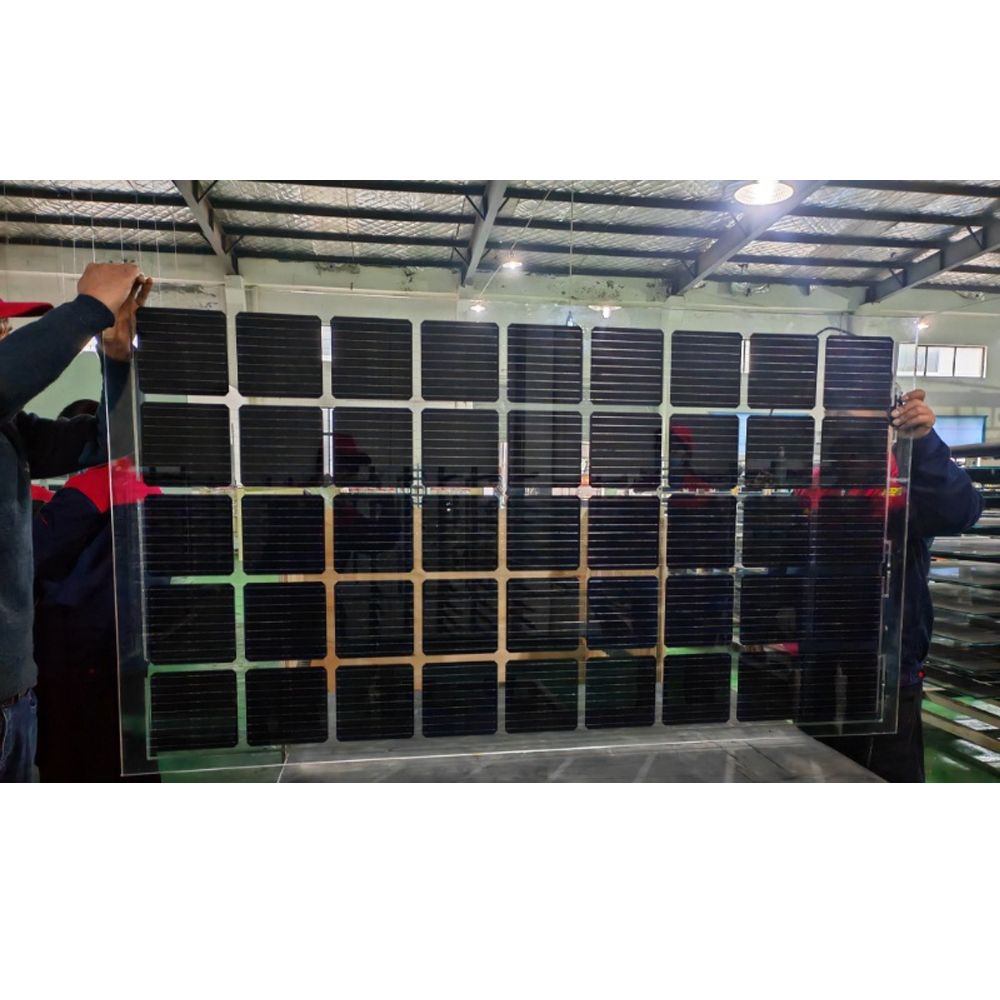 BLUESUN 317W SFG-44-M6-317W BIPV transparentes Solarmodul – Ästhetik trifft Energieeffizienz