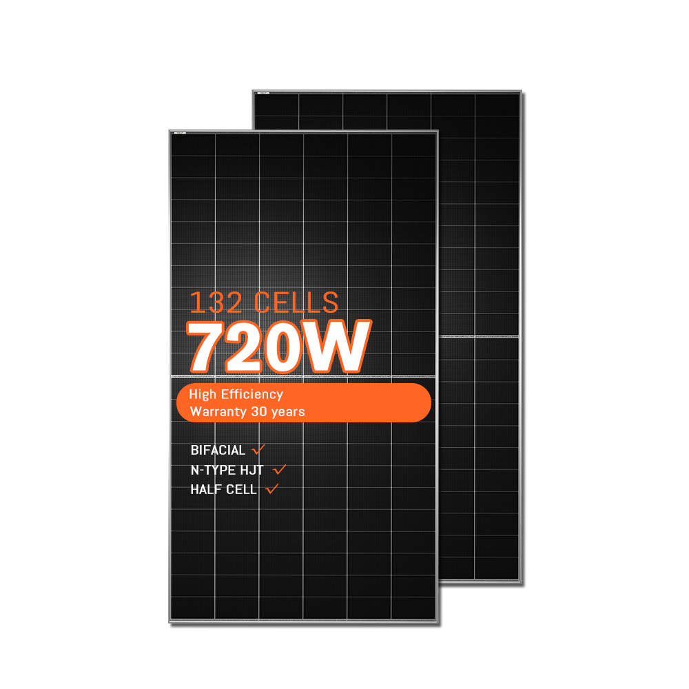 BLUESUN 720W BSM720G12-66HNH – Hochleistungs-Bifazialmodul mit N-Typ HJT-Zellen Glas/Glas Silver Frame