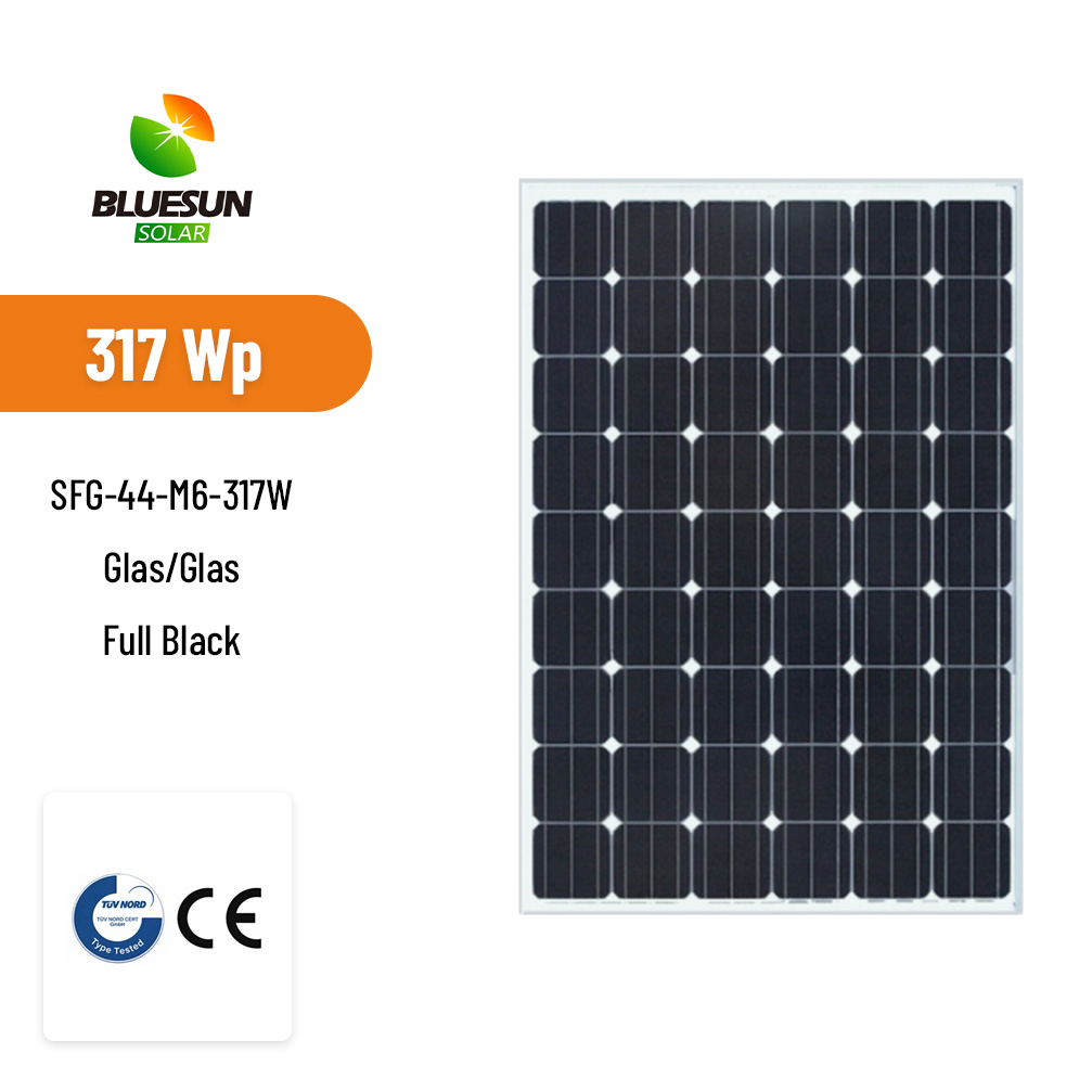 BLUESUN 317W SFG-44-M6-317W BIPV transparentes Solarmodul – Ästhetik trifft Energieeffizienz
