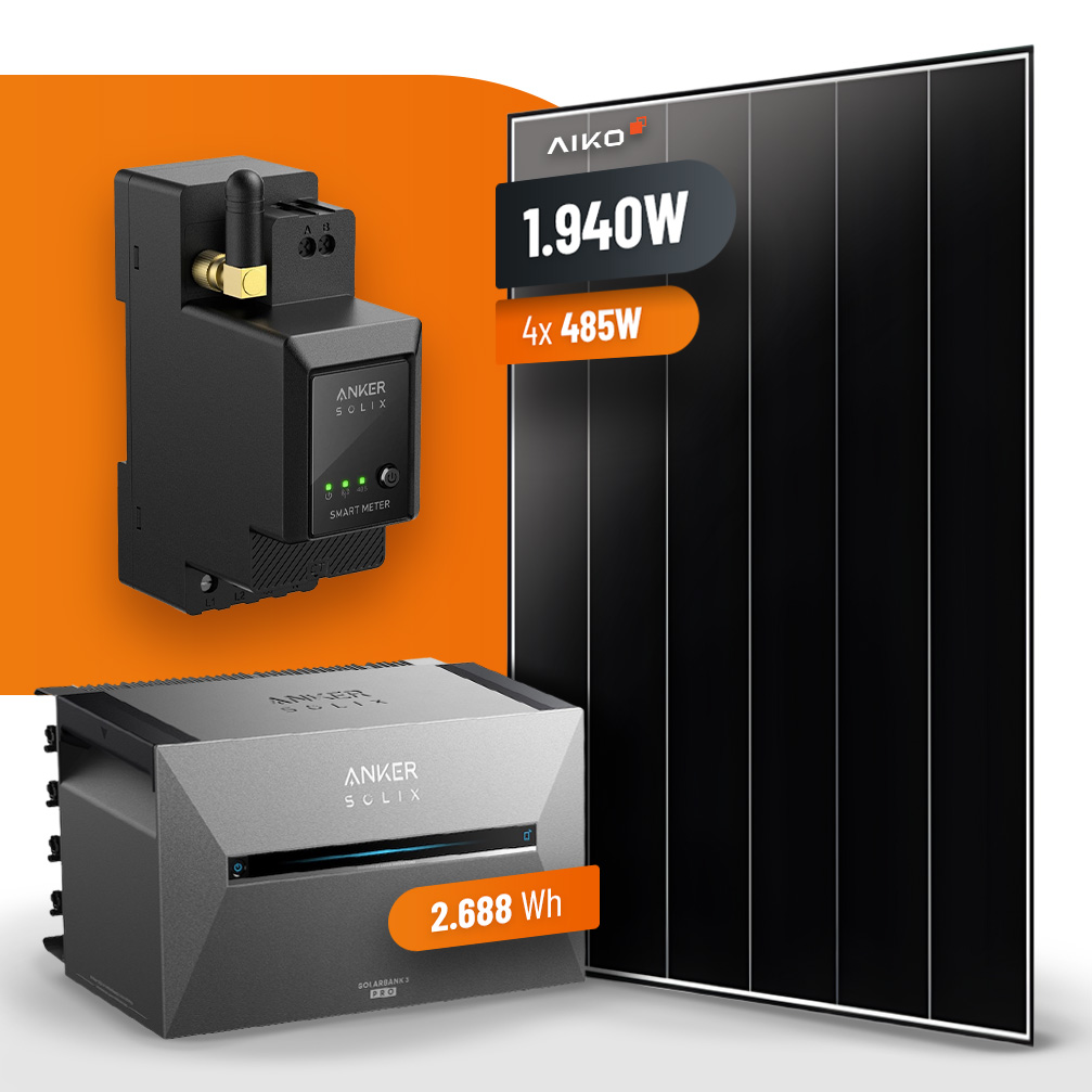 ⚡BALKONKRAFTWERK⚡ 1940W AIKO Neostar + Anker Solix 3 Pro