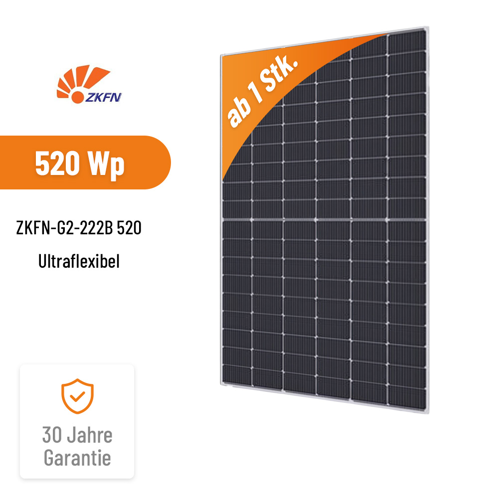 ZKFN SolarPegaF 520W - Ultraflexibles Hochleistungs-Solarmodul