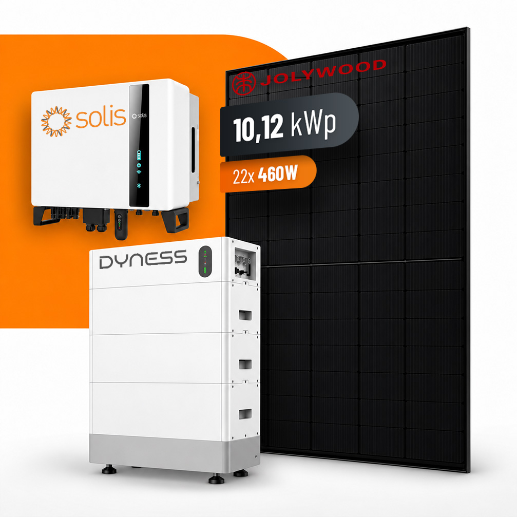 22x 460W Jolywood Photovoltaik Komplettanlage 10,12 kWp mit 11,52 kWh Speicher