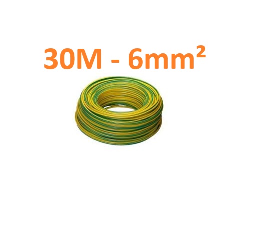 30m Erdungskabel PV H07V-K 6,0 GG 