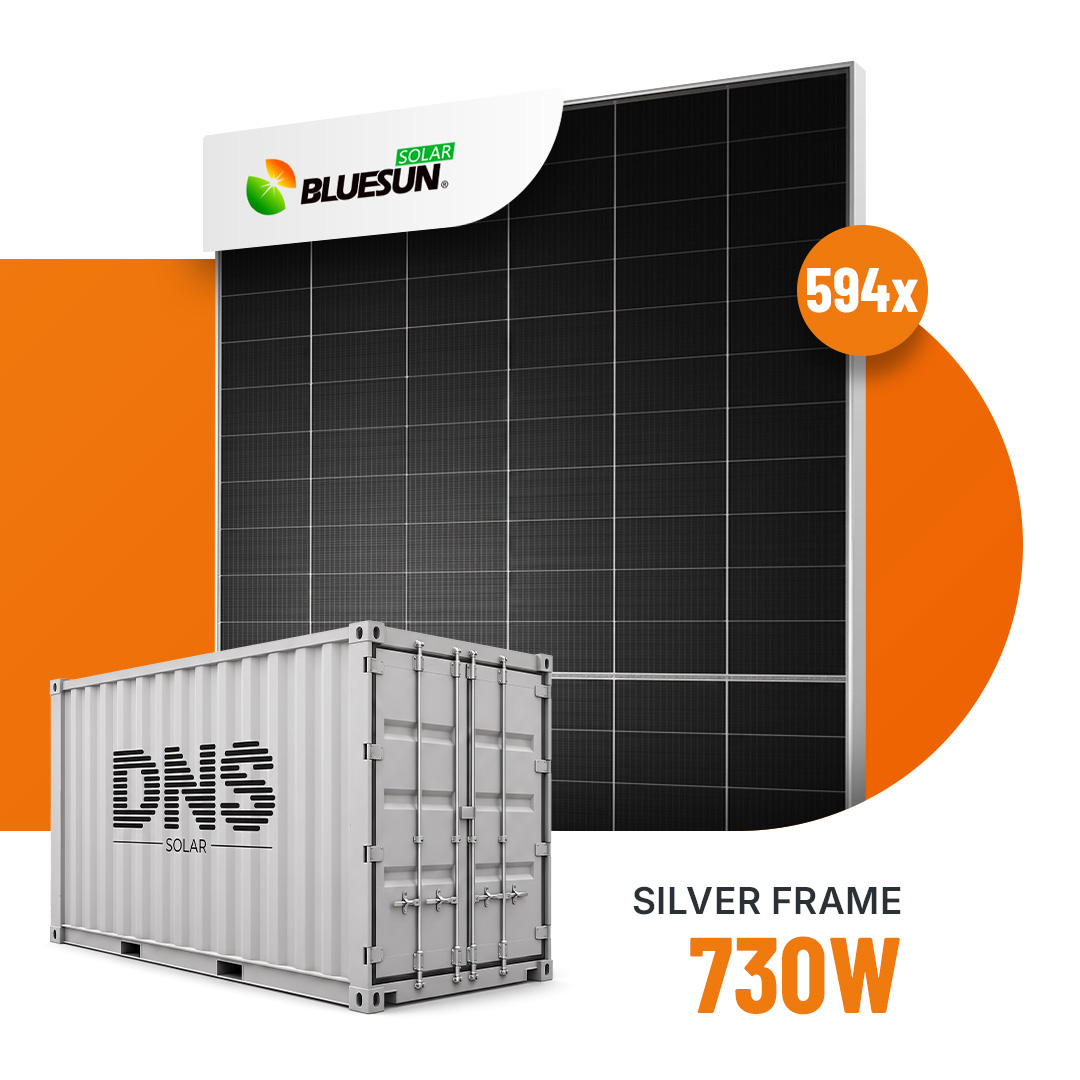Bluesun Solar 730W HeX9 BSM730G12-66HNH – Container mit 594 Modulen – Preis auf Anfrage