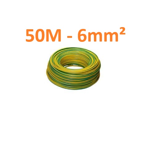 50m Erdungskabel PV H07V-K 6,0 GG 