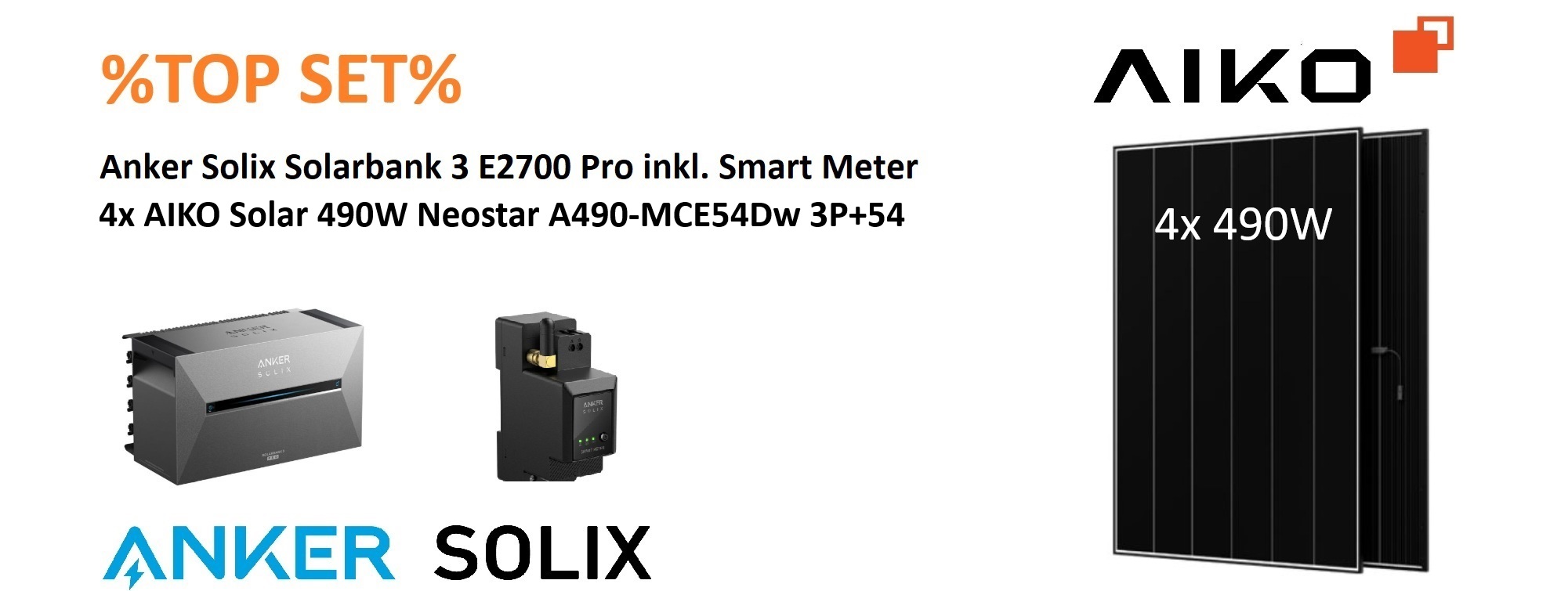 ⚡BALKONKRAFTWERK⚡ 1960W AIKO Neostar + Anker Solix 3 Pro 